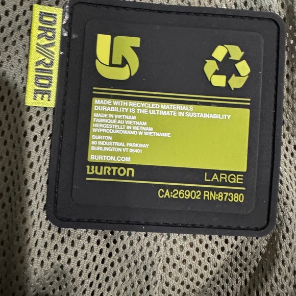 Burton Snowboarding Outfit, Size Large - Picture 4 of 10